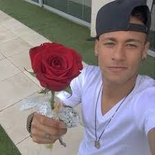 neymar entregando uma rosa para voce